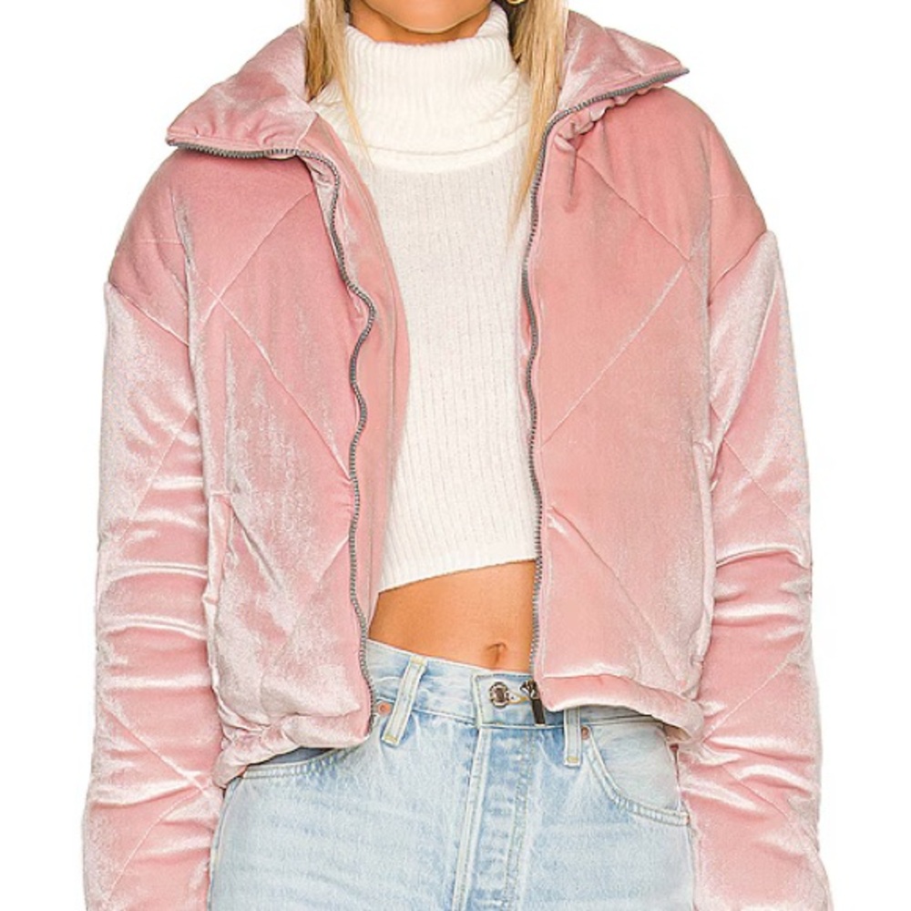 REVOLVE Isidore Quilted Jacket in Pink